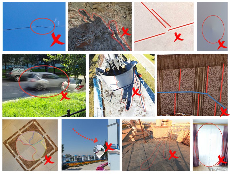 Criteria for assessing the quality of the panorama